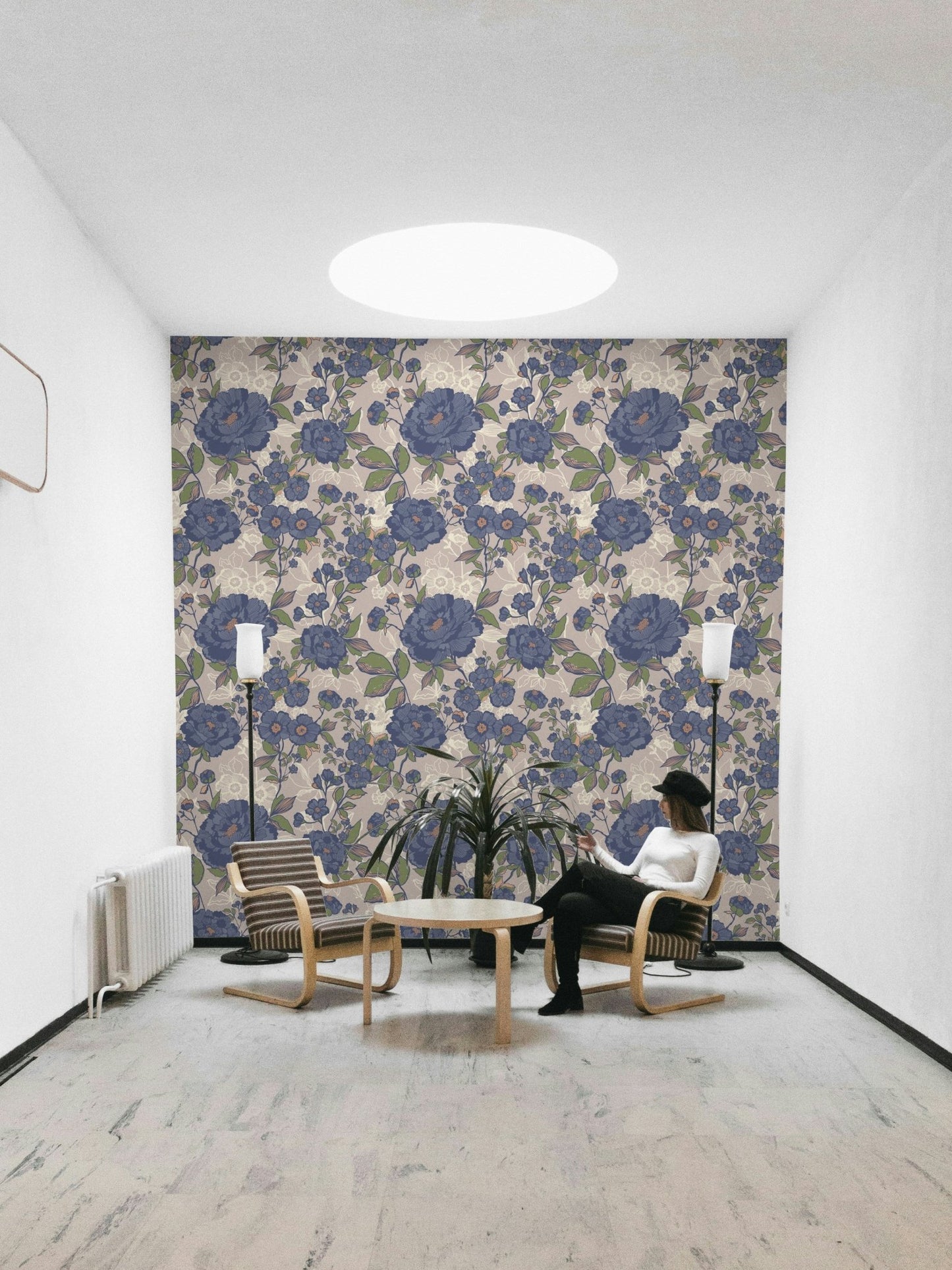 Vintage Bloom mural for a bedroom.

