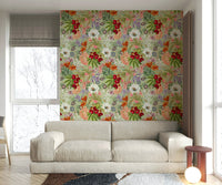 Timeless vintage botanical wallpaper for a peaceful ambiance

