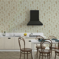 Vintage-style wallpaper with classic cocktail designs

