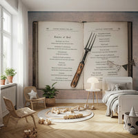 Vintage Cookbook Wall Mural