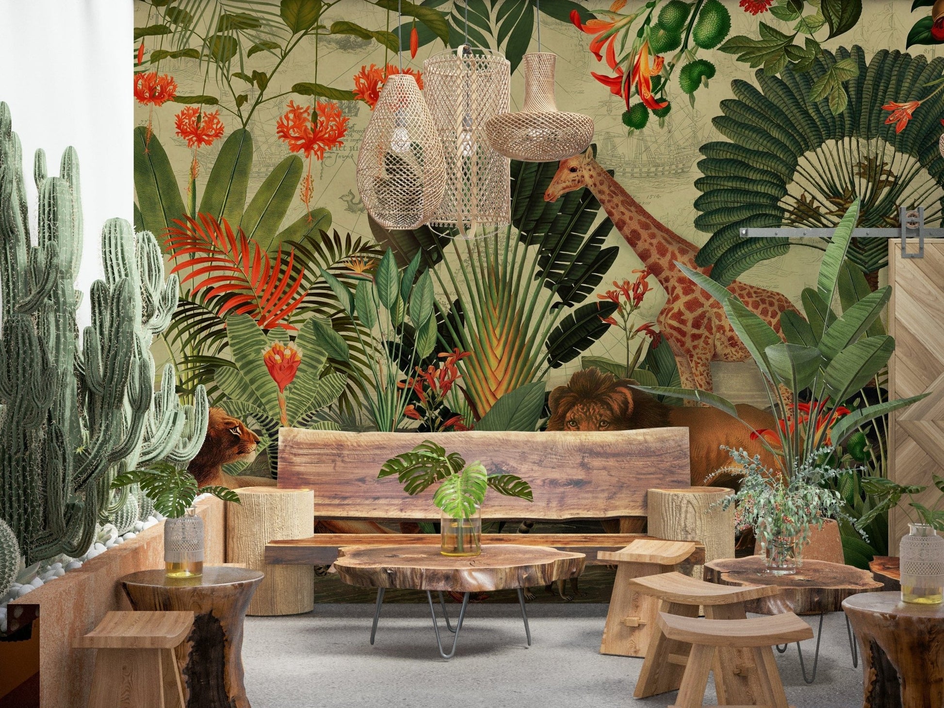 Vintage Explorer's Dream Wall Mural
