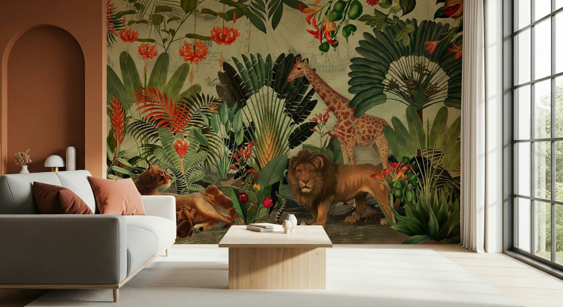 Vintage Explorer's Dream Wall Mural