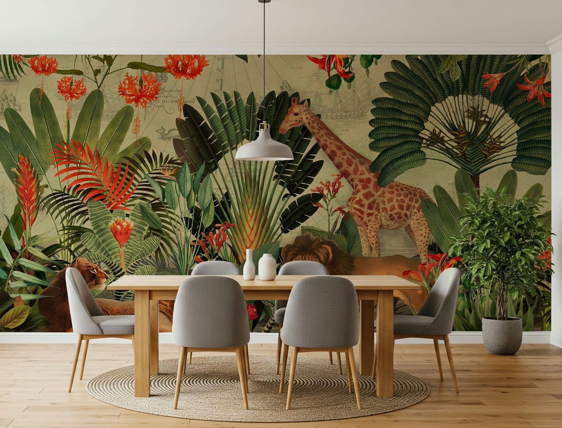 Vintage Explorer's Dream Wall Mural