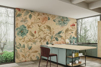 Delicate botanical illustrations.

