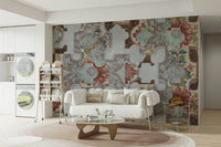 Dynamic and flowing leaf and flower shapes.

