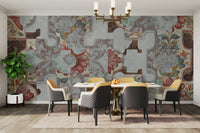 Classic flowers with contemporary artistic touches.

