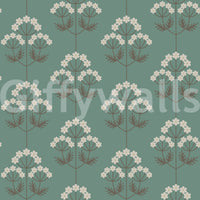 Retro Botanical charming wallpaper