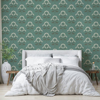 Retro Botanical cheerful mural wallpaper