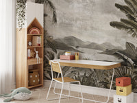 Vintage-style forest peel & stick mural
