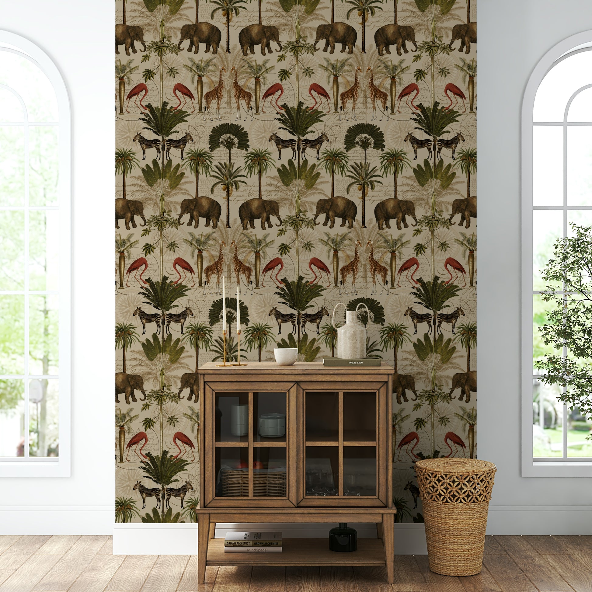 Nature-inspired wallpaper bringing the wild beauty of the jungle indoors

