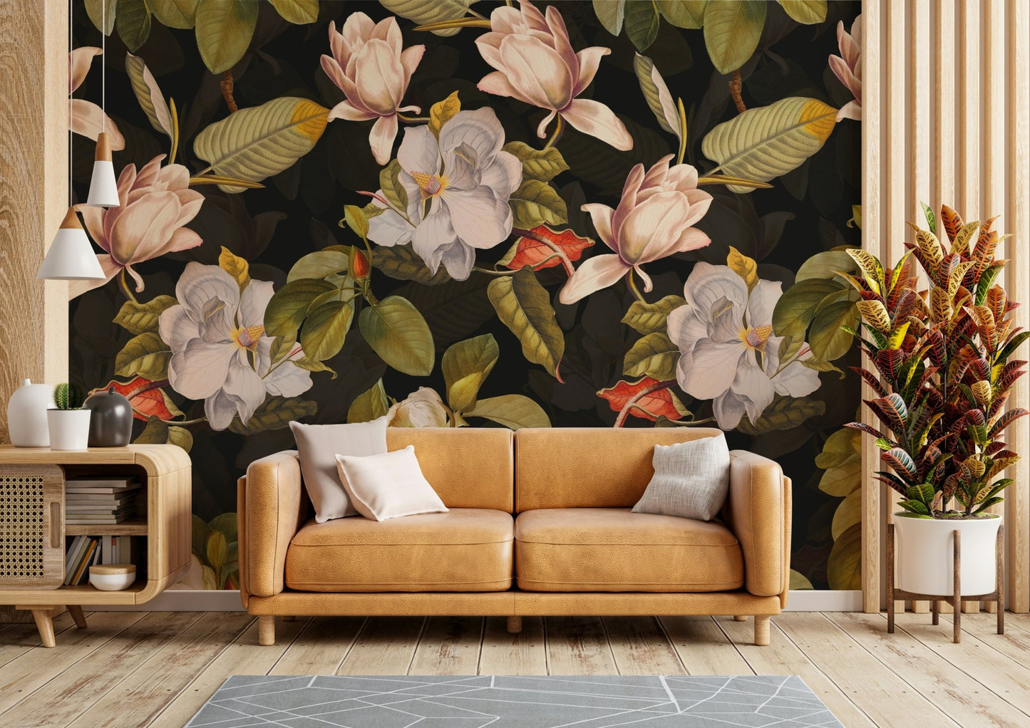 The design has a very polished and luxurious effect on the space.

