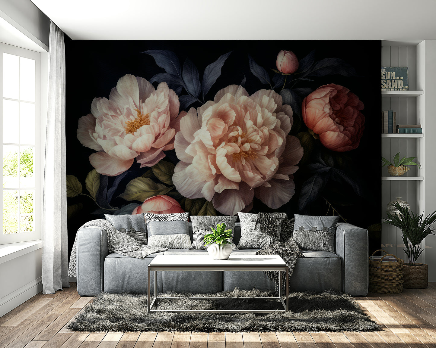 Soft vintage flower wallpaper

