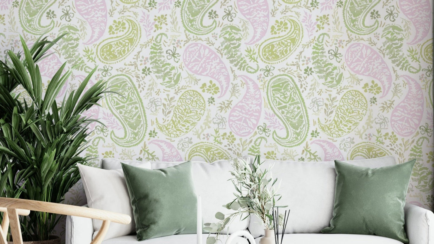 Intricately woven with floral and botanical elements.

