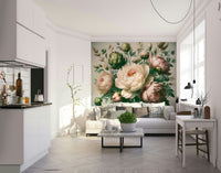 A graceful floral wallpaper for walls.