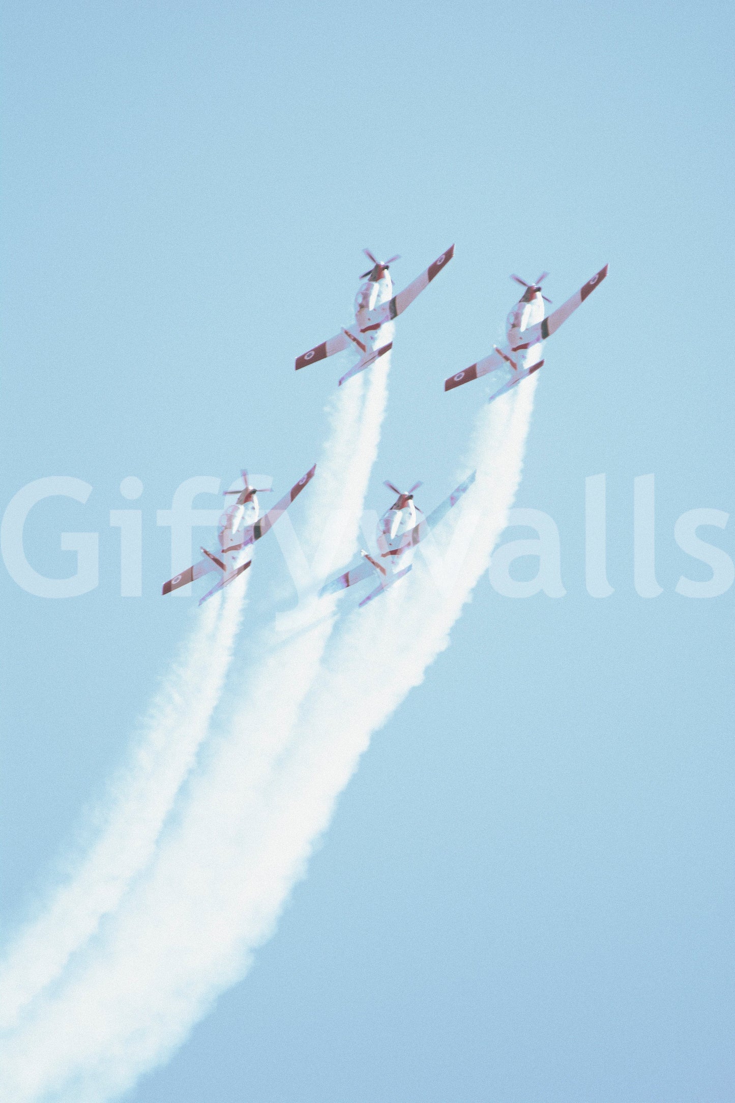 A high-quality WWII era wall mural for walls.

