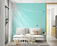 A close-up of the textured details on the plane's exterior.