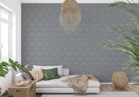 VINTAGE TEAL DAMASK Wallpaper⁠