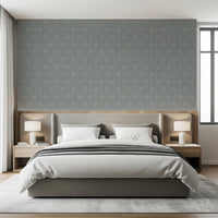 VINTAGE TEAL DAMASK Wallpaper⁠
