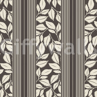 Vintage Trailing Foliage Brown Wallpaper⁠