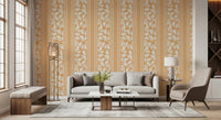 Vintage Trailing Foliage Golden Wallpaper⁠