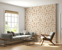 Retro-style travel doodles evoking memories of old postcards and adventures.