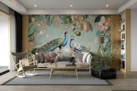 Wallpaper for walls with a tropical vintage paradise theme

