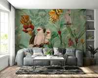 Living room voyage mural

