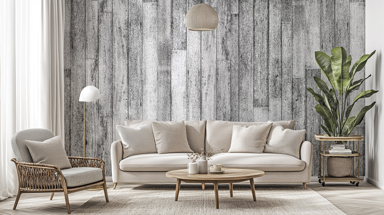 Vintage Wood Panel Wallpaper Mural - Giffywalls