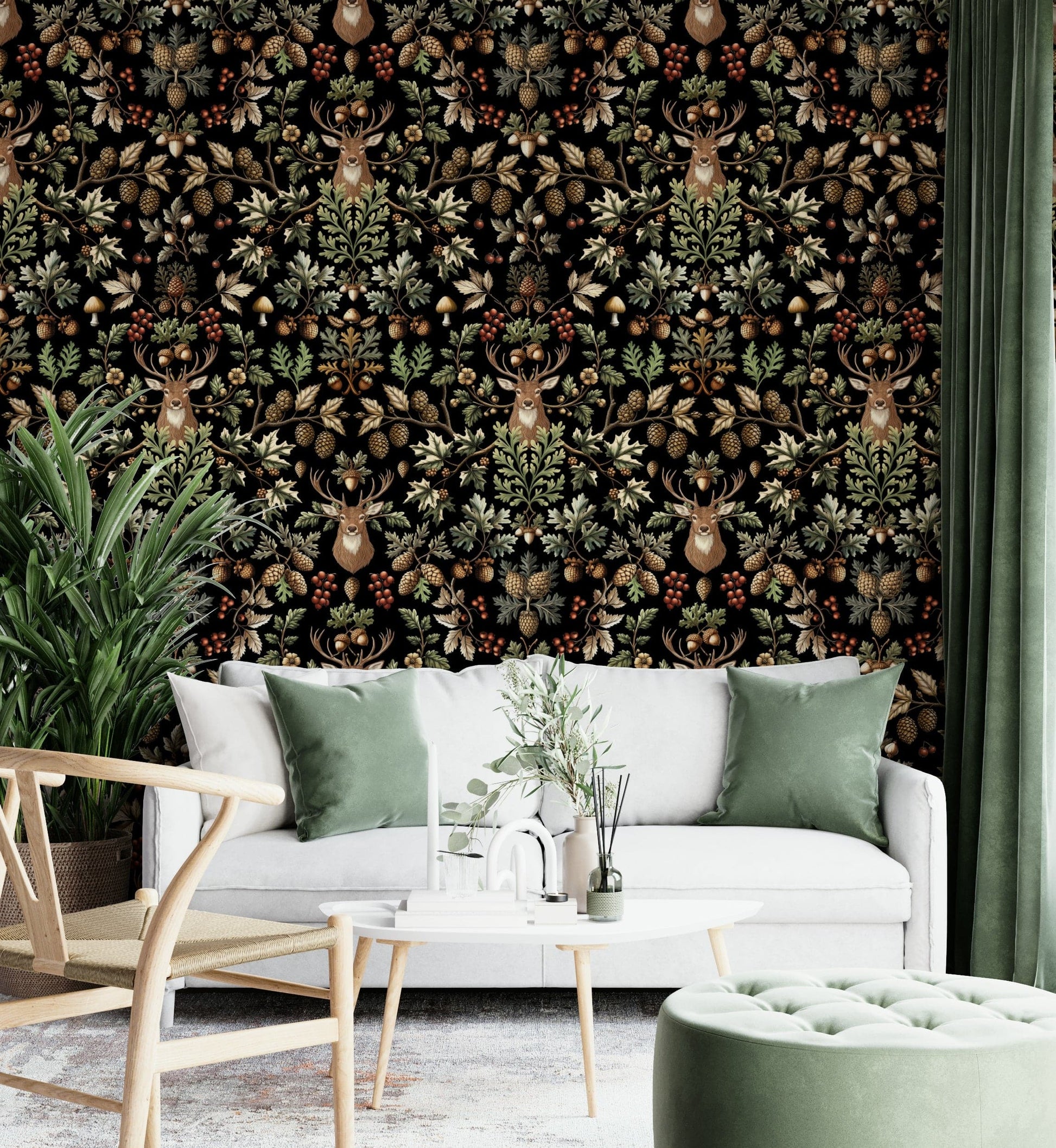 The pattern repeats seamlessly across the entire wall.
