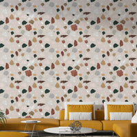 Sophisticated mural with historical design motifs

