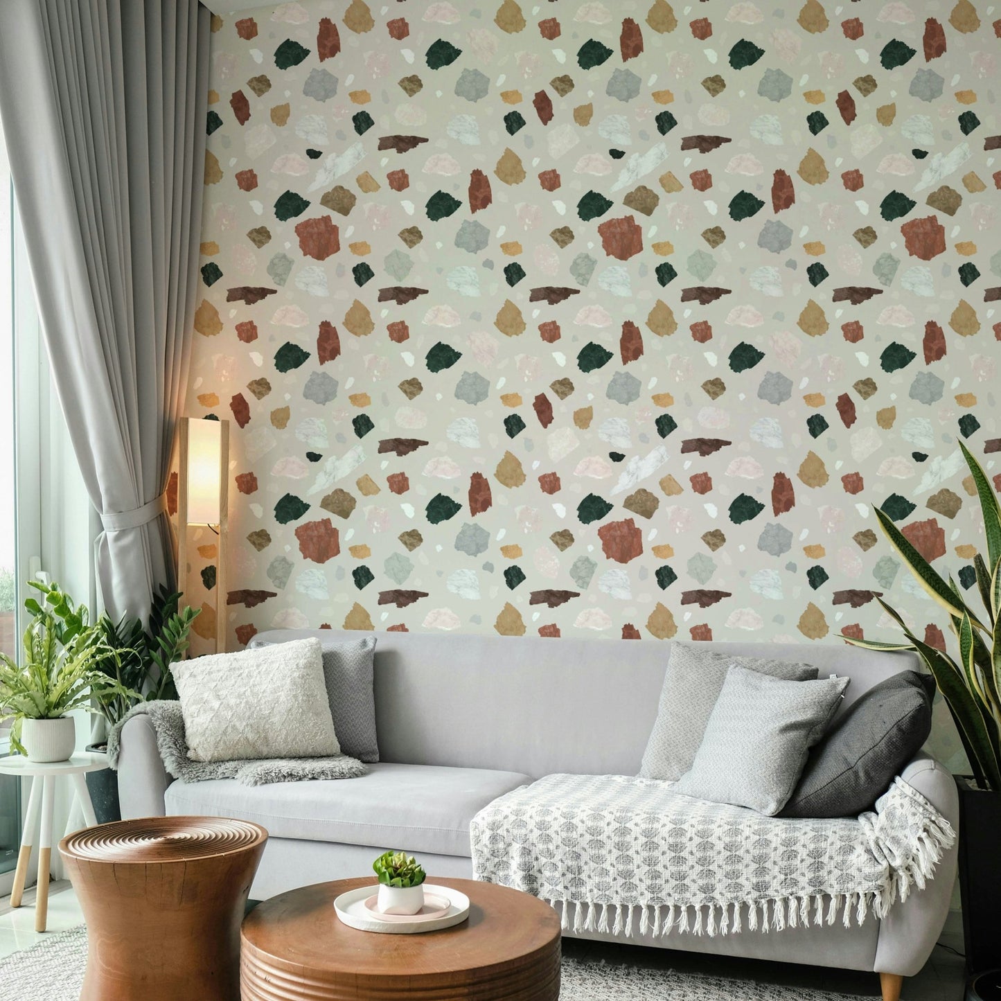 Structured pattern wallpaper with artistic precision

