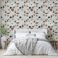 Refined geometric wallpaper for timeless interiors

