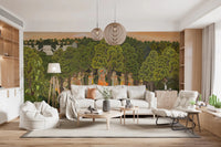 Indian mythology forest Vrindavan Forest Gathering wall mural