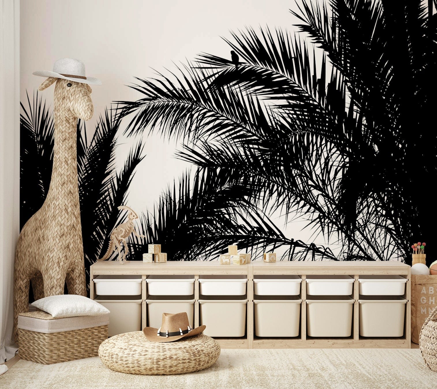 The wallpaper for walls being admired in a home.

