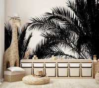 The wallpaper for walls being admired in a home.

