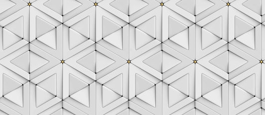3D White Triangle Pattern Wallpaper for walls