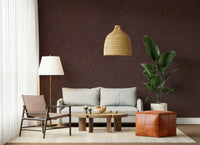 Wall mural with deep chocolate tones and subtle canvas texture for modern rustic or contemporary décor.