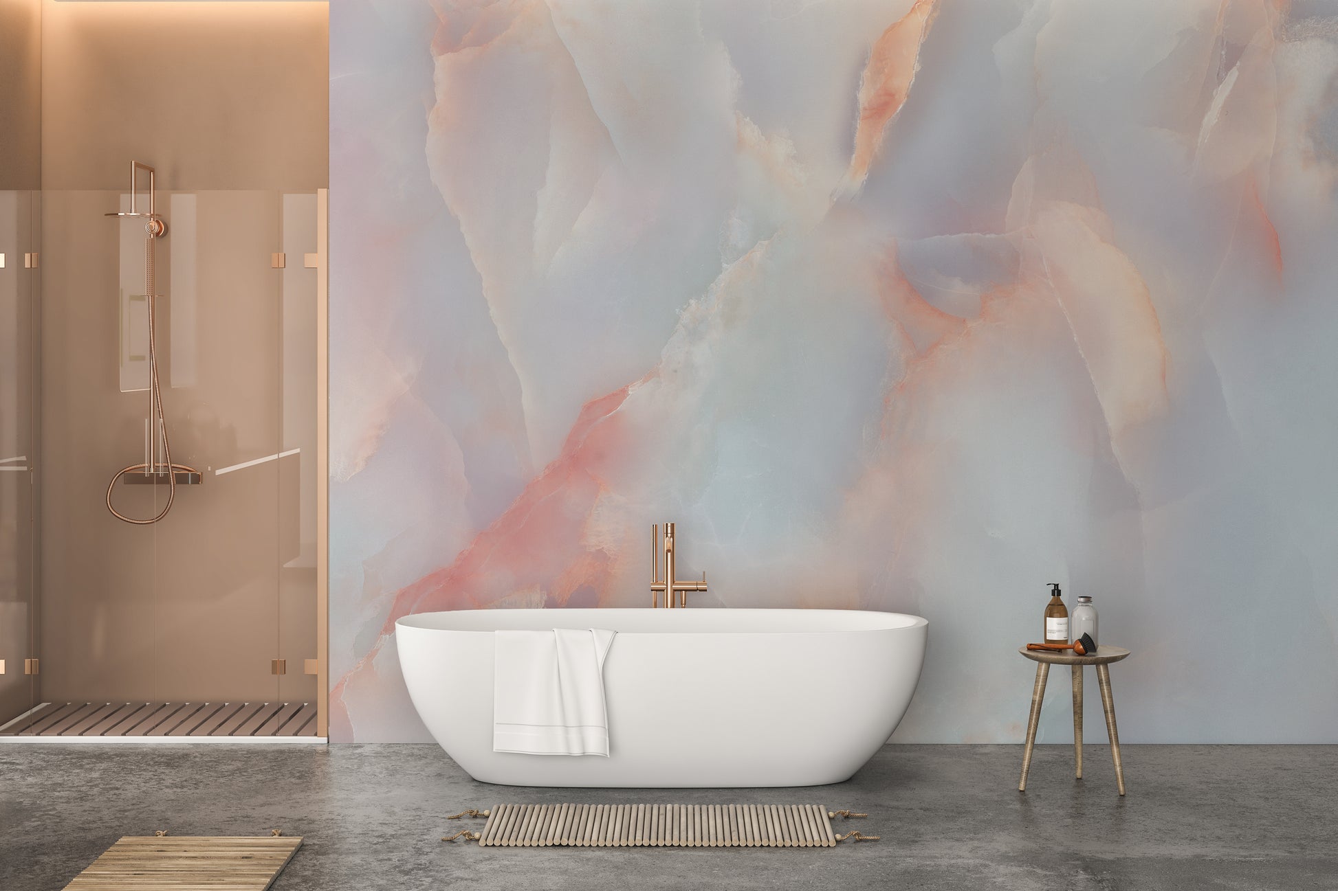 Luxurious onyx marble bathroom wallpaper for walls
