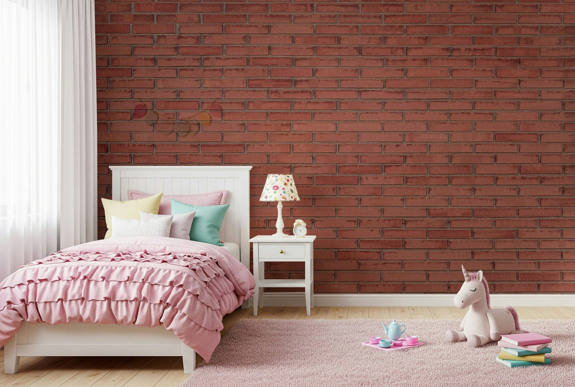 A classic stone look wallpaper for walls.


