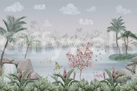 The style is painterly or a soft-focus photograph.

