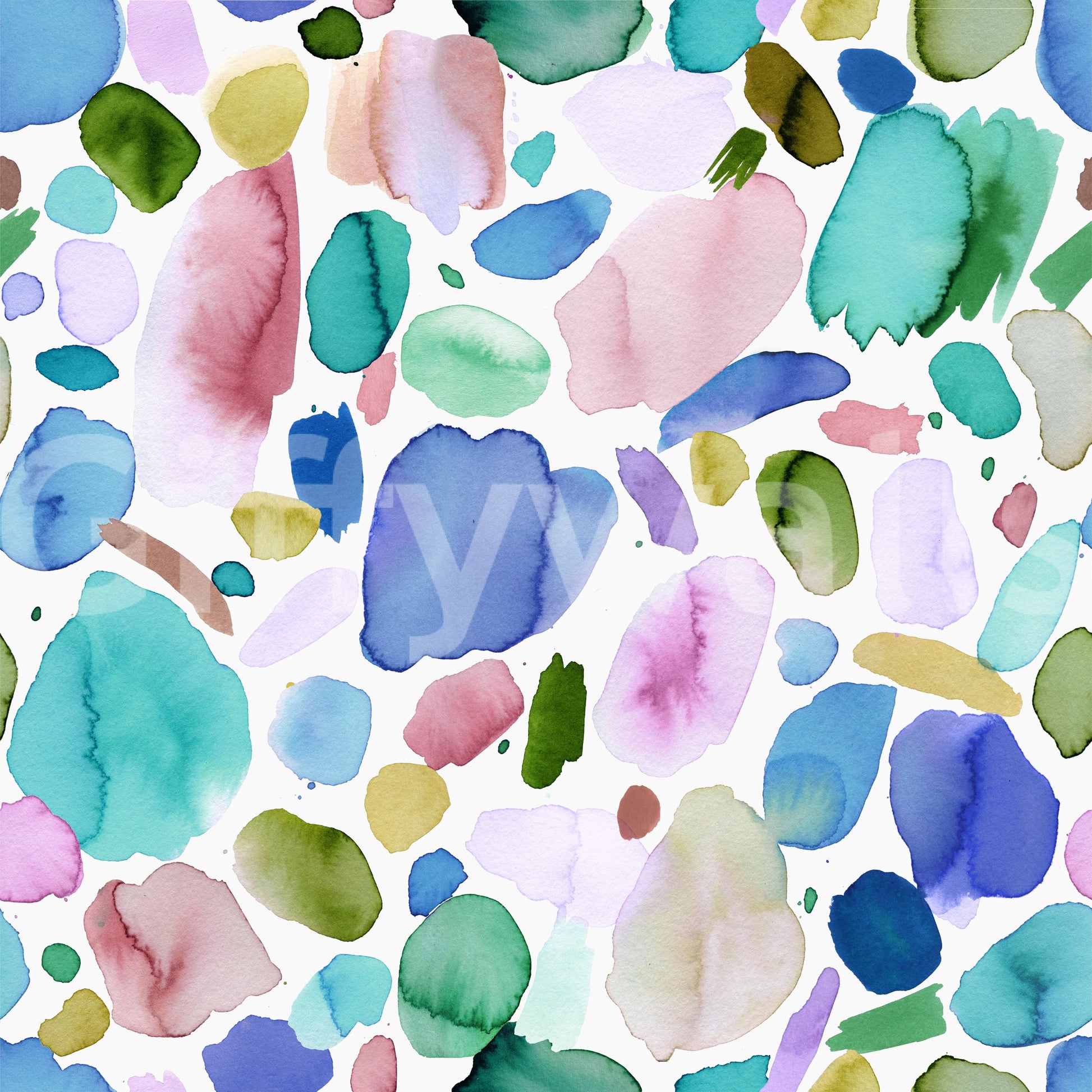 Wallpaper featuring soft blue brush textures and an airy feel.

