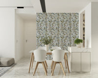 Delightful Watercolor Bloom Serenity peel and stick wallpaper elegant decor element.