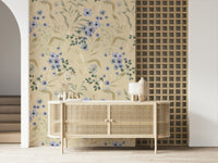 Watercolor bloom wallpaper featuring soft, hand-painted floral petals.