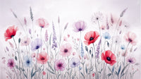 Watercolor Bloomscape Wall Mural