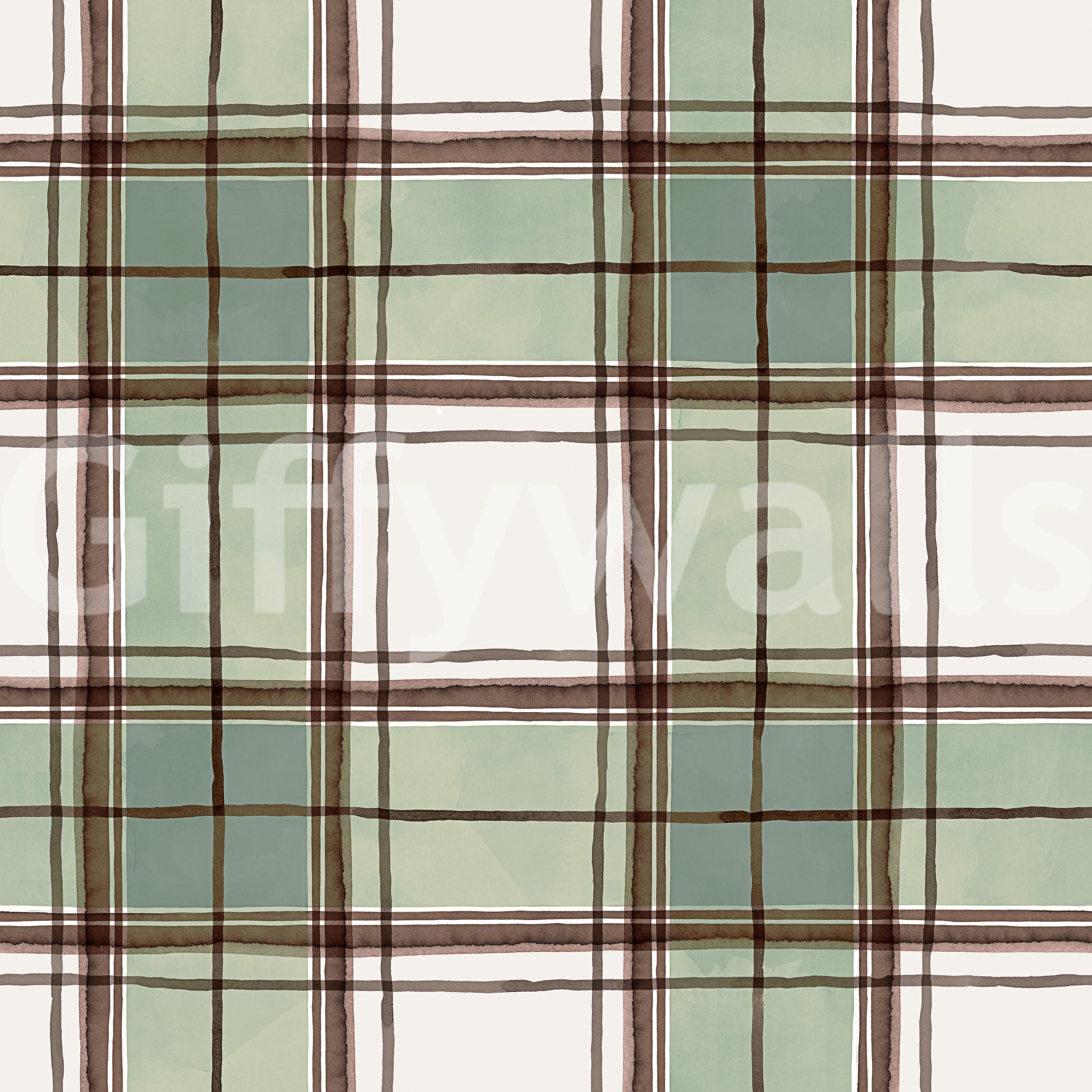 Neutral stripe wallpaper with an elegant, hand-drawn feel.

