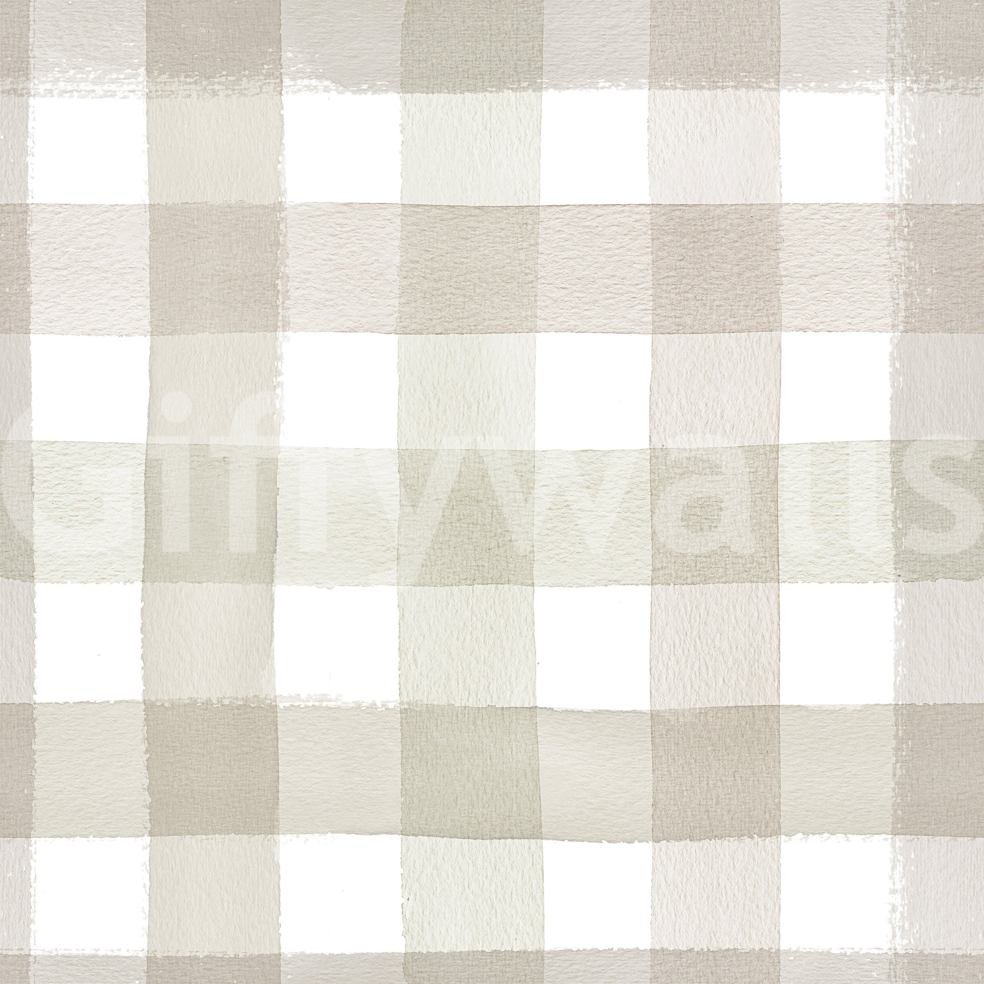 Calm and cozy beige check wallpaper for versatile styling.


