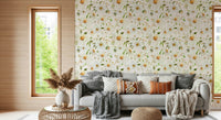 Lush Watercolor Daisy Dreams wall art, meadow flower aesthetic.
