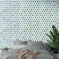 Soft, artistic dot mural ideal for bedrooms and nurseries.

