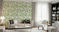 Artistic plant background Watercolor Fern Canopy decor