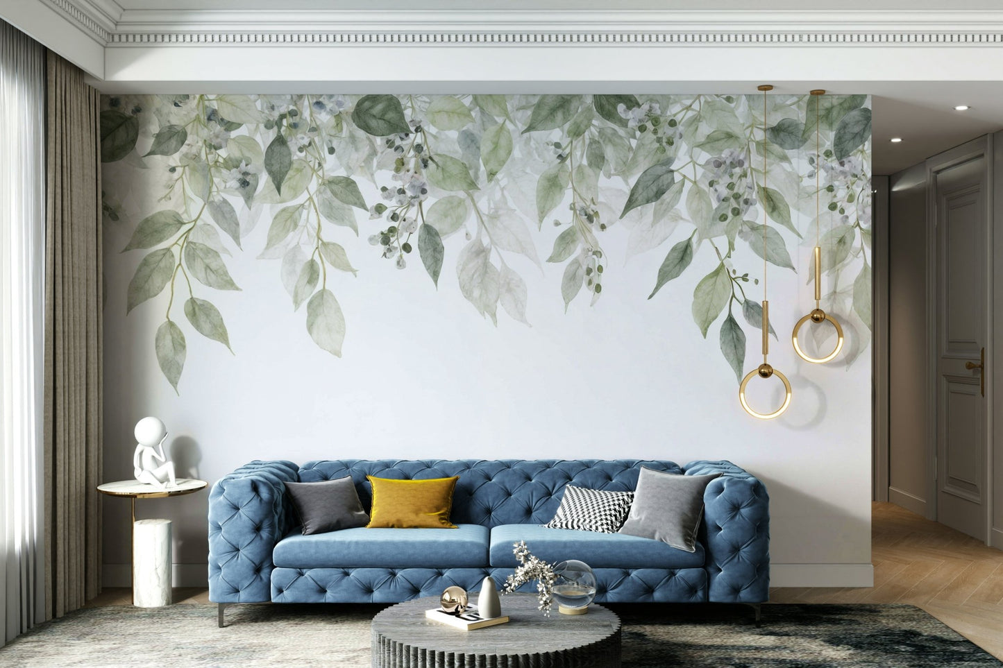 The feeling is one of fresh elegance.

